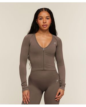 GYMSHARK Adapt Solid Jacket - Brown