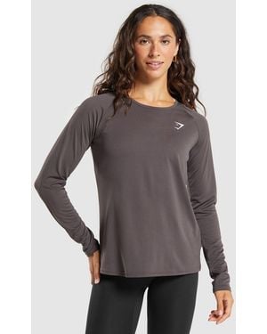 GYMSHARK Training Long Sleeve Top - Grey