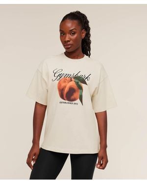 GYMSHARK Juicy Peach T-Shirt - Natural