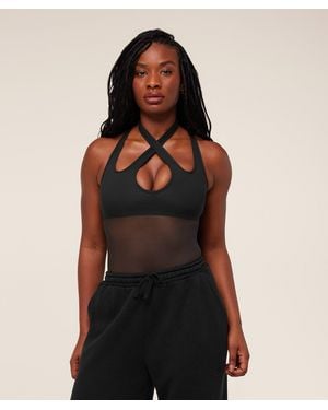 GYMSHARK Dark Energy Mesh Tank - Black
