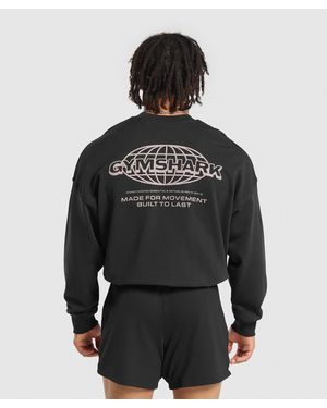 GYMSHARK Worldwide Crew - Black