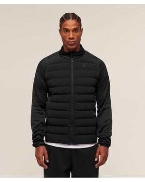 GYMSHARK Hybrid Quilted Jacket - Black