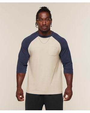 GYMSHARK X Sam Sulek Raglan Top - Blue