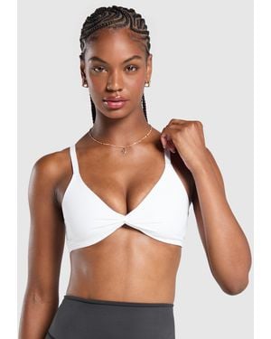 GYMSHARK Twist Front Bralette - Brown