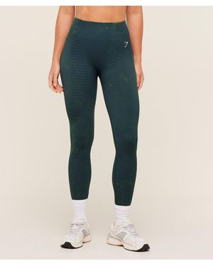 GYMSHARK Steel Seamless Leggings - Blue
