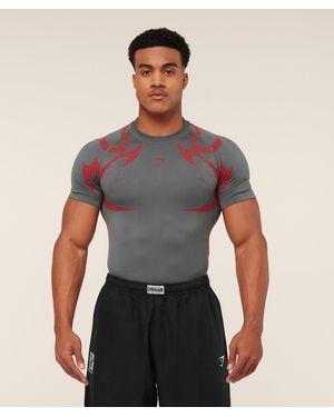 GYMSHARK Storm Seamless T-Shirt - Grey