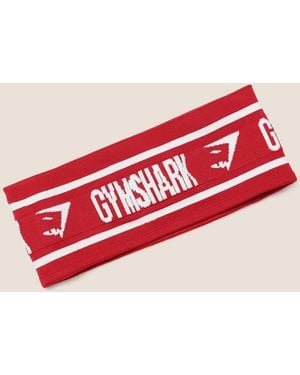 GYMSHARK Diffuse Logo Headband - Red