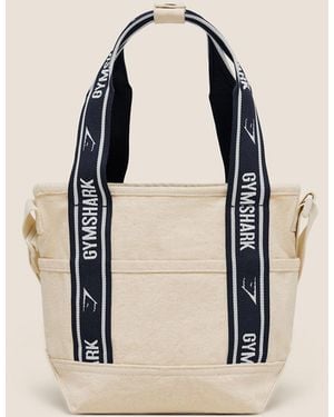 GYMSHARK Logo Mini Tote - Natural