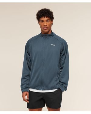 GYMSHARK Train Zip Through Jacket - Blue