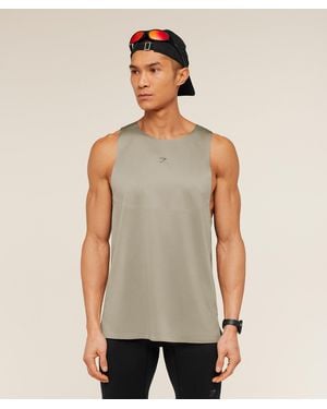 GYMSHARK Running Elite Tank - Natural