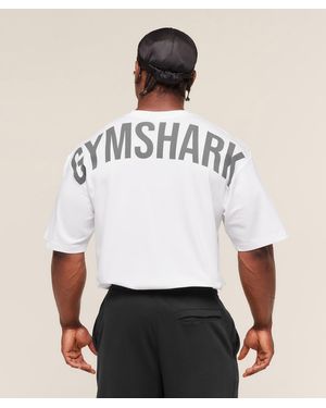 GYMSHARK Power T-Shirt - White