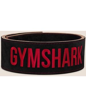 GYMSHARK Lever Lifting Belt - Red