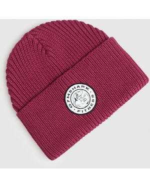 GYMSHARK Legacy Deep Cuff Beanie - Red