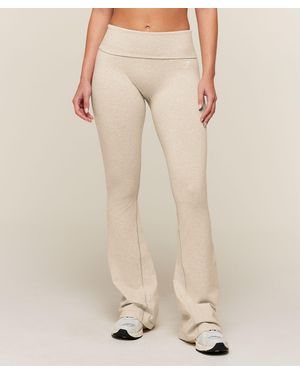 GYMSHARK Cottonmove Flared Leggings - Natural