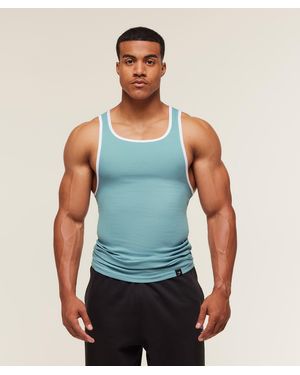 GYMSHARK Ribbed Tank 1Pk - Blue