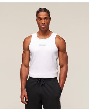 GYMSHARK Premium Ribbed Tank - White