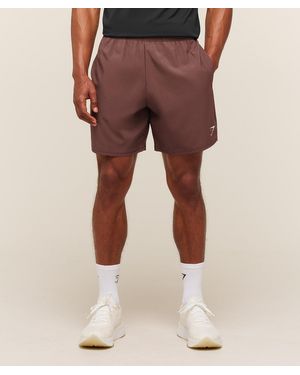 GYMSHARK Arrival 7" Shorts - Brown