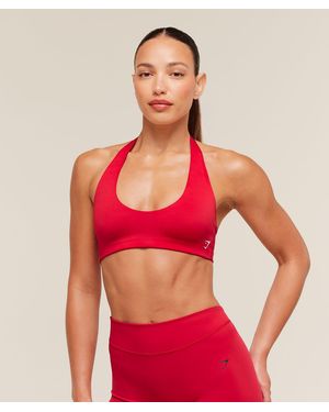 GYMSHARK Halter Bralette - Red