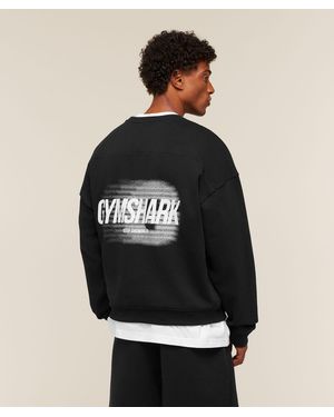 GYMSHARK Hybrid Sweatshirt - Black