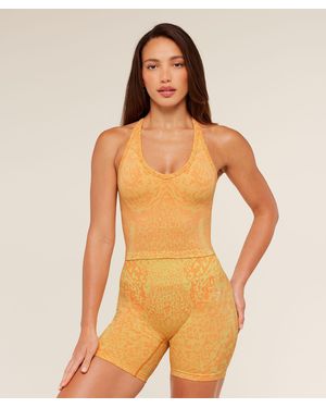 GYMSHARK Adapt Animal Tank Top With Shelf - Orange