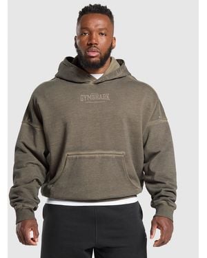 GYMSHARK Heavyweight Hoodie - Brown