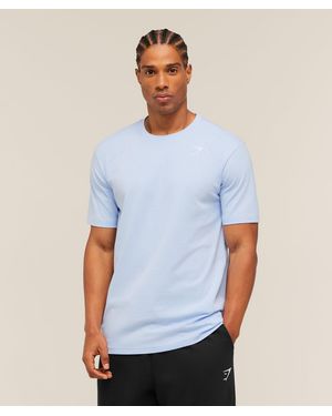 GYMSHARK Crest T-Shirt - Blue