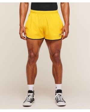 GYMSHARK Accent Conditioning Shorts - Yellow