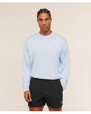GYMSHARK Arrival Oversized Long Sleeve T-Shirt - White