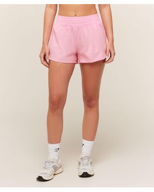 GYMSHARK Campus Woven Shorts - Pink