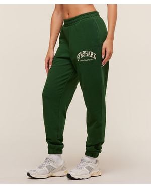 GYMSHARK Collegiate Graphic Sweatpants - Green