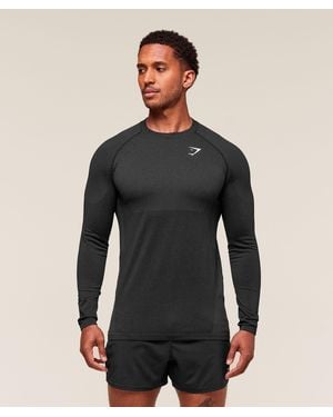 GYMSHARK Vital Long Sleeve T-Shirt - Black