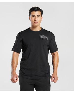 GYMSHARK Lifting Club T-Shirt - Black