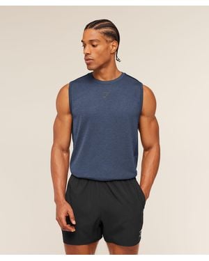 GYMSHARK Lightweight Seamless Tank - Blue