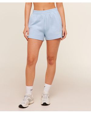 GYMSHARK Script Embroidery Shorts - Blue