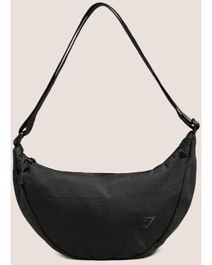GYMSHARK Pleat Crossbody - Black