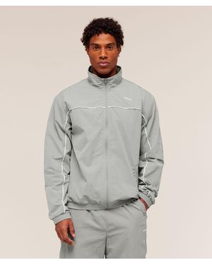 GYMSHARK Retro Shell Track Jacket - Grey