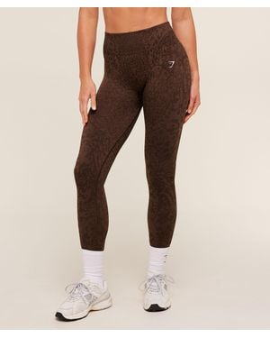 GYMSHARK Adapt Animal X Whitney Leggings - Brown