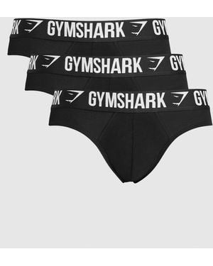 GYMSHARK Brief 3Pk - Black