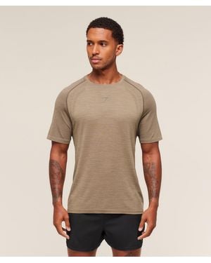 GYMSHARK Versatile Seamless T-Shirt - Natural
