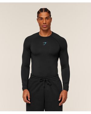 GYMSHARK Element Baselayer Long Sleeve T-Shirt - Black