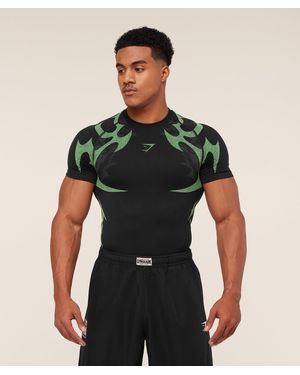 GYMSHARK Storm Seamless T-Shirt - Green