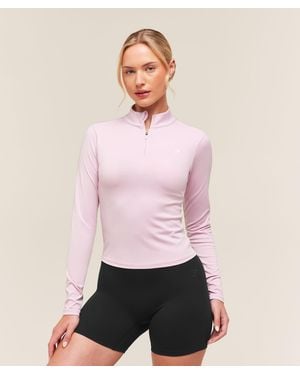 GYMSHARK Training 1/4 Zip Pullover - Pink