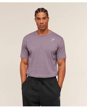 GYMSHARK Crest T-Shirt - Purple