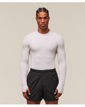 GYMSHARK Everywear Warp Knit Long Sleeve T-Shirt - White