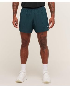 GYMSHARK Running 5" Shorts - Blue