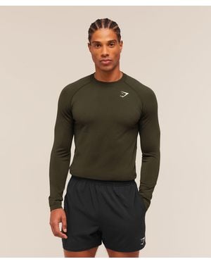 GYMSHARK Vital Long Sleeve T-Shirt - Green