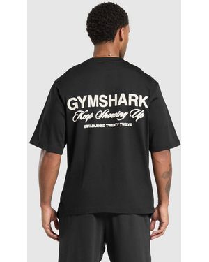 GYMSHARK Est 2012 T-Shirt - Black