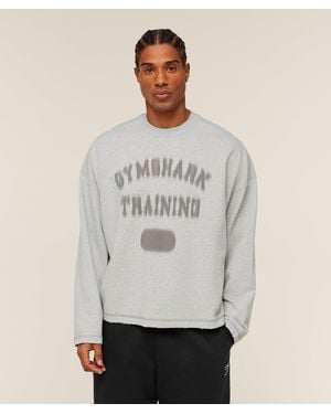 GYMSHARK Re-Rack Crew Neck Pullover - Gray
