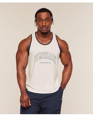 GYMSHARK Collegiate Tech Tank - Blue