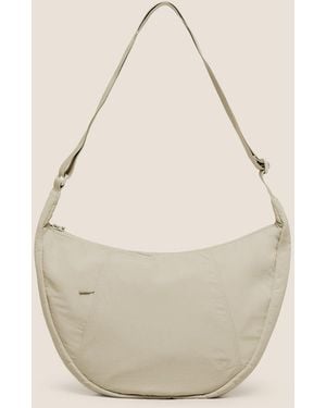 GYMSHARK Large Pleat Crossbody - Natural